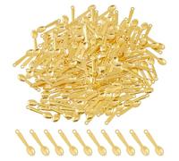 DICOSMETIC 120Pcs Spoon Charms Bulk Kitchen Theme Charm Alloy Tableware Pendants Metal Cooking Charms Golden Big Pendant for DIY Craft Jewelry Making Necklace Bracelet Earring