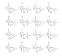 DICOSMETIC 16Pcs Stainless Steel Star Charm North Star Pendants 8 Point Star Charm Celestial Charm Metal Pendant Vintage Charm for Earring Necklace Jewelry Making, Hole: 1mm