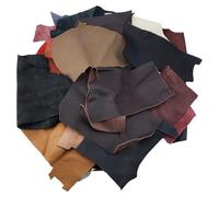 DICOSMETIC 1KG Leather Scraps for Crafts Mixed Colors Leather Pieces Full Grain Leatheres Large Cowhide Scraps for Tooling, Engraving, Embossing, Stamping, Arts & Crafts