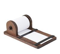 DICOSMETIC 1Pc Note Paper Dispenser Wooden Paper Roll Holder Coconut Brown Sticky Note Dispenser with 1Pc Roll for Do Lists DIY Drawing Taking Note Artwork Daily Special Ideas