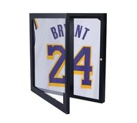 DICOSMETIC 1Pc T Shirt Display Frame Large Shadow Box Frames Wood Frame Display Case 13" x 13" x 1.5" Square Memory Box with Window for Shirts Jersey Uniform Sports Memorabilia