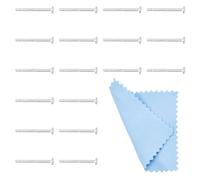 DICOSMETIC 20 Pairs 925 Sterling Silver Earrings Posts Flat Pad Earring Studs 2mm Silver Earring Pads Blanks Earring Pin with 50Pcs Ear Nuts and 1Pc Polishing Cloth for Jewelry Making
