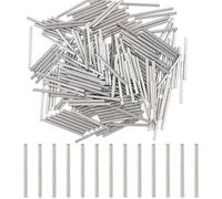 DICOSMETIC 200Pcs Metal Tube Beads Bulk 20x1.5mm Long Tube Bead Stainless Steel Noodles Beads Straight Tubes Spacer Bead for Earring Necklace Bracelet Jewelry Making