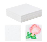 DICOSMETIC 20Pcs 10x10cm Square Magic Puffy Paint Wood Pulp Cotton Foam Texture Paper Magical 3D Effect Painting Foam Blank Art Paper for DIY Puffy Paint Crafts Art Projects