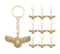 DICOSMETIC 20Pcs Eagle Keychain Bulk 96mm Antique Gold Eagle Key Ring Bird Key Chains Flying Animal Keychain Alloy Keyrings with Metal Charms Bag Ornament Keychains for Women Men