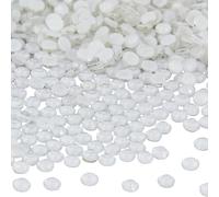 DICOSMETIC 2160Pcs Hotfix Rhinestone Bulk Flatback Glass Rhinestones Hot Fix Crystal Neon Rhinestones White Neon Gem for DIY Crafts Clothes Decoration Shoes Hat