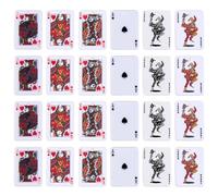 DICOSMETIC 24Pcs 6 Styles Playing Card Charms Bulk Poker Charm Acrylic J Q K Ace Joker Charm Cute Rectangle Charms for Necklace Bracelet Jewelry Making DIY Craft, Hole: 1.8mm