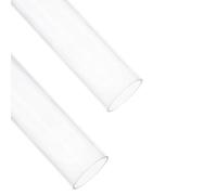 DICOSMETIC 2Pcs Clear Acrylic Pipe 45mm(1.77") OD x 41mm(1.61") ID Acrylic Tube Rigid Tubing 1.15Ft Long Polycarbonate Tubing Wall Thickness Round Clear Pipe for Lighting Fish Tank Lamps