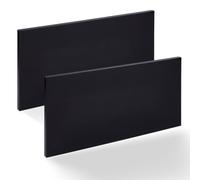 DICOSMETIC 2Pcs HDPE Plastic Sheet High Density Polyethylene Sheet 0.33" Thick Size 6" x 12" Black Solid Plastic Block Flat Panel DIY Materials for Home Decor Handicrafts