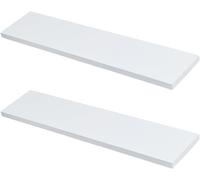 DICOSMETIC 2Pcs Pine Wood Cabinet Replacement Shelves Rectangle Wall Shelf Boar