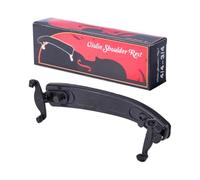 DICOSMETIC 2Pcs Plastic Violin Shoulder Rest with Sponge 7.87x2.36x1.97 Inch Black Violin Universal Type with Collapsible and Height Adjustable Feet for 4/4-3/4 Size