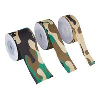 DICOSMETIC 3 Rolls 18 Yards Polyester Camouflage Print Ribbon Green Camouflage Ribbon 16/22/38mm Wide Grosgrain Ribbons for Gift Wrapping and Camp Themed Party Decor