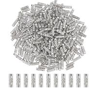 DICOSMETIC 300Pcs Metal Tube Beads Bulk 12x4mm Long Tube Bead Stainless Steel Noodles Beads Hollow Straight Tubes Spacer Bead for Earring Necklace Bracelet Jewelry Making
