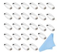 DICOSMETIC 30Pcs 925 Sterling Silver Beads Oval Metal Beads Silver Barrel Spacer Bead 6x3mm Polished Smooth Bead for DIY Necklace Bracelet Jewelry Making, Hole: 1.5mm