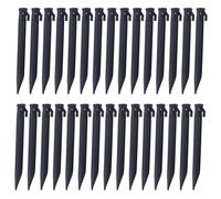DICOSMETIC 30Pcs Black Plastic Inflatable Stakes 8.5 Inch Landscape Edging Stakes Tent Pegs for Camping Beach Tarp Ground Yard Stake for Garden Outdoor Inflatable Decor