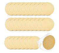DICOSMETIC 30Pcs Blank Challenge Coin 40mm Golden Laser Engravable Coins Flat Round Iron Stamping Blanks with Protection Box Threaded Edged Metal Coin for DIY Crafts Commemorative Jewelry Making