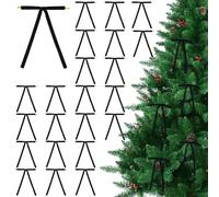 DICOSMETIC 30Pcs Velvet Christmas Tree Bow 6.89" Black Ribbon Bowknot Vintage Craft Bows Ornament for Door Garland Wreath Gift Wrapping Candy Bags Party DIY Decorations