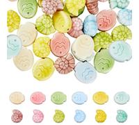 DICOSMETIC 36Pcs 12 Styles Ceramic Bead Bulk Porcelain Ocean Shell Fish Beads Handmade Glazed Loose Bead Sea Animal Spacer Beads for DIY Bracelet Necklace Jewelry Making, Hole: 2-2.5mm