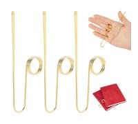 DICOSMETIC 3Pcs Book Holder Ring Golden Metal Thumb Book Page Holder Alloy Finger Ring Books Opener 2-in-1 Bookmark and Page Holders for Lovers Reading Gifts Women Men