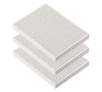 DICOSMETIC 3Pcs Ceramic Honeycomb Soldering Board 5.4x3.9 Inch/13.8x9.8cm Gesso Jewelry Soldering Block Hollow Old Lace Solderings Honeycomb Panel for Melting Casting Gold Tools