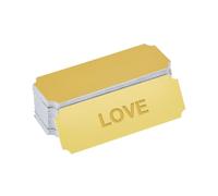 DICOSMETIC 40Pcs Blank Name Plates 3inch Laser Engraved Plate Golden Custom Name Tag Adhesive Aluminum Blank Name Cards for DIY