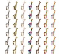 DICOSMETIC 42Pcs Giraffe Charms 7 Styles Alloy Giraffe Pendants Colorful Enamel African Wildlife Animal Jewelry Charms for DIY Bracelet Necklace, Hole: 1.2mm