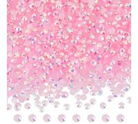 DICOSMETIC 5000Pcs 55G Pink Resin Rhinestone Flatback Pink Rhinestones 3.5mm Half Round Nail Rhinestones Crystal Rhinestone for Crafts Clothes Nail Art Clothes Shoes Decor