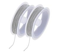 DICOSMETIC 65.62 Feet/20M Stainless Steel Cable Chains 1mm Necklace Chain Soldered Link Chains Bulk Metal Bracelet Chain for Women Men DIY Crafts Jewelry Making