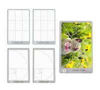 DICOSMETIC 6Pcs 3 Styles Composition Viewfinder Acrylic View Finder Clear Ratio Composition Tool Golden Triangle Fibonacci Rule of Thirds Tool for Photography Painting Sketching