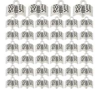 DICOSMETIC 80Pcs Small Book Charms Antique Silver Holy Bible Charm 11x12x3.5mm Teachers' Day Charms Tibetan Style Mini Alloy Charm for Necklace Bracelet Jewelry Making, Hole: 1.8mm