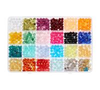 DICOSMETIC About 1150pcs 23 Colors Acrylic Beads Making Kit Rainbow Bead Kit Small Spacer Beads with Iron Open Jump Rings Alloy Smiling Face Enamel Pendants, Hole: 1-2mm