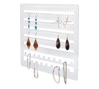 DICOSMETIC Acrylic Hanging Earring Organizer Wall Mounted Jewelry Organizer Hanging Jewellry Storage Board Large Capacity Jewelry Holder for Earring Stud Bracelet Necklace Rings Storage, 29x37cm