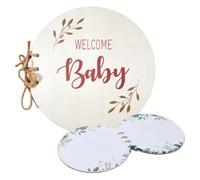 DICOSMETIC Baby Shower Guestbook Keepsake 35 Pages Welcome Baby Shower Sign in Guest Book Newborn Guest Book Alternative Advice and Wishes Message Gift for New Parents and Expecting Mothers