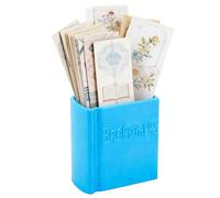 DICOSMETIC Book Shaped Bookmark Holder 3D Funny Bookmark Accessories Small Desk Storage Box Bookish Accessories Gifts for Book Lovers Creative Desk Decor for Home Office, Royal Blue