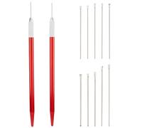 DICOSMETIC Doll Hair Rooting Holders Including 2Pcs Reroot Rehair Tools and 12Pcs Stainless Steel Needle 30.5-34mm Doll Wig Tool Accessories Dolls Breed Hair Dolls Hairs Rerooting Tool