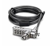 DICOTA D30887 cable lock Black, Stainless steel 2 m