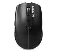 DICOTA D32044B Ambidextrous Optical RF Wireless + Bluetooth + USB Type-A 1600 DPI Black