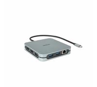 DICOTA D32057 interface hub USB Type-C 10000 Mbit/s Silver