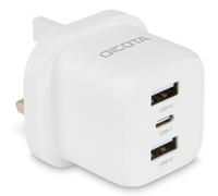 DICOTA D32070 mobile device charger Laptop. Smartphone White AC Fast c