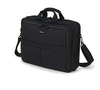 Dicota Eco Top Traveller SCALE 14-15.6 Inch Lockable Laptop Carry Case Eco Laptop Bag Protective Sleeve From Recycled Materials, Black