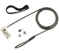 Dicota Security Combination Lock Exchangeable T/N/W Head - Security cable lock - black - 2 m