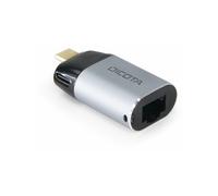 Dicota USB-C to RJ45 Network/Data Transfer Adapter Silver (D32048)