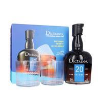 Dictador 20 Year Old Colombian Aged Rum Icon Reserve & 2 Glass Gift Pack | 70cl | 40% ABV