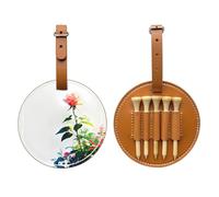 Dictatorship Rose Brown Golf tee Storage Bag - Easy to Carry Around and More efficient in Playing Golf