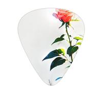 Dictatorship Rose Printed pick set - 12 pieces, thin, medium and thick guitar picks, suitable for guitar, bass, electric guitar and ukulele