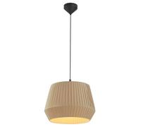 Nordlux Dicte hanging light, hand-bound, Ø 40 cm, amber