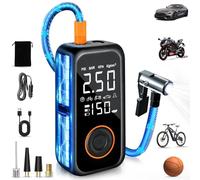 Dictien 8000mAh Cordless Tyre Inflator, 150PSI Portable Electric Bike Pump, Tyre Inflator Air Compressor with Auto Shut-Off & LED Light - Portable Electric Pump for Cars, Bikes, Motorcycles