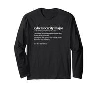 Dictionary Cybersecurity Major Definition Computer Scientist Long Sleeve T-Shirt