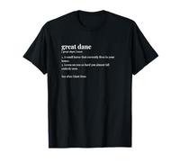 Dictionary Funny Dog Breeds Great Dane Owner T-Shirt