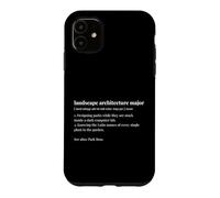 Dictionary Landscape Architecture Major University Student Case for iPhone 11